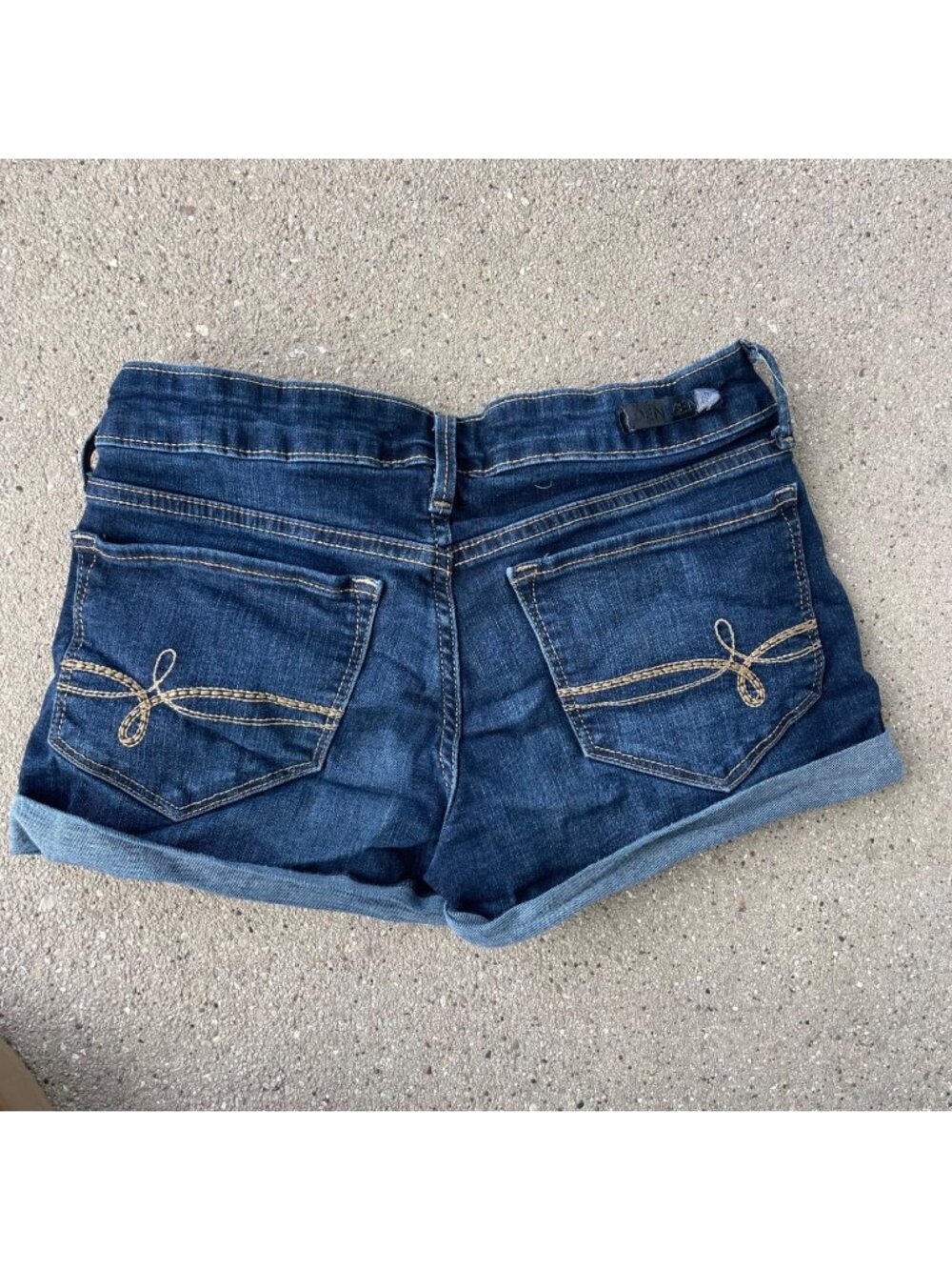 Levis Denizen Denim Micro Shorts Low Rise Shortie Sz 5 27 Jeans Festival Y2K